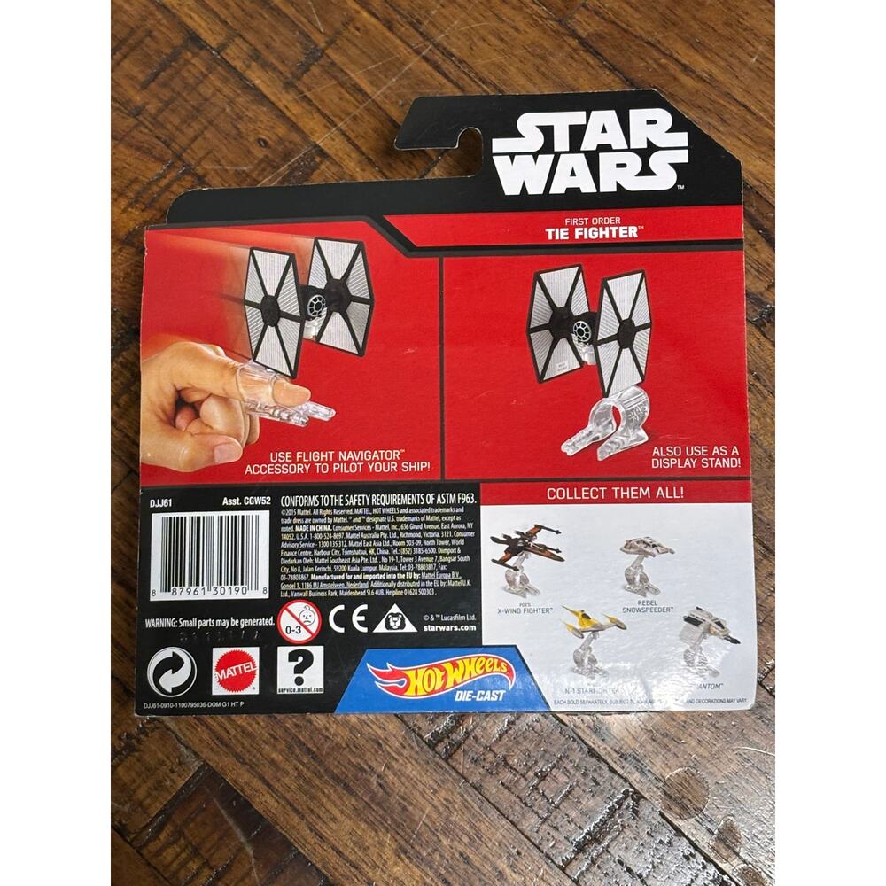 Disney Hot Wheels Mattel Star Wars Flight Navigator 2015 First Order Tie Fighter - Picture 2 of 2